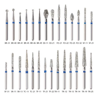 SKYSEA 42Types Dental Diamond Burs FG for High Speed Handpiece 5Pcs/pack Drills OR