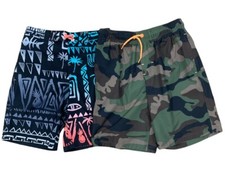 Lot of 2 Boys Wonder Nation Swim Shorts/Trunks