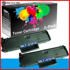 2PK Samsung MLT-D101S 101S Toner Cartridge for SF-760P ML-2160 SCX-3400 ML-2165W