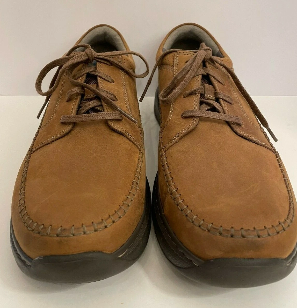 Clarks Charton Vibe Mens Lace Up Oxford Shoes Size 13W Brown