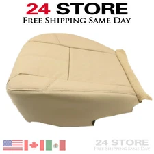 Driver Bottom Leather Seat Cover For 2007 - 2014 Chevy Silverado Tan cashmere US