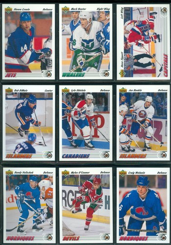 1991-92 UPPER DECK ROOKIE NHL HOCKEY ENGLISH CARD 453-700 SEE LIST - Picture 33 of 250