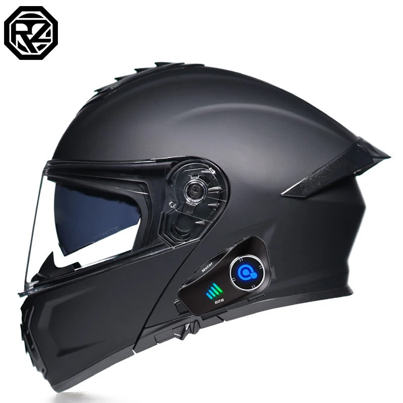 Bluetooth Motorcycle Helmet Camera Recorder Modular Motor Helmet DOT - Image 3 of 4