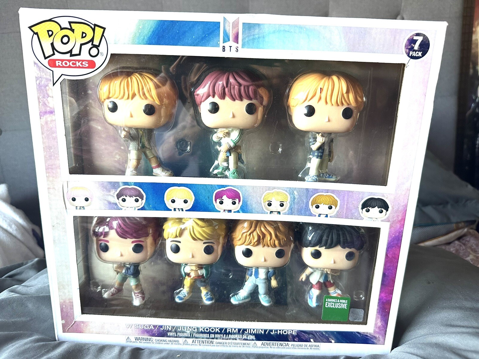BTS Dynamite Pop Vinyl 7-pack Exclusive Collection Funko POP