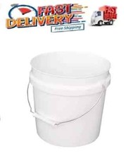 Leaktite 2 Gallon Plastic Paint Bucket with Handle White