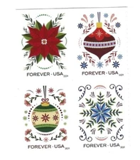 Scott #  5941 - 5944  Holiday Joy   Booklet  4 Stamps M/NH OG  Free Ship