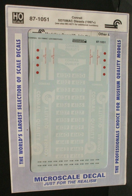Microscale 87-1051 Conrail SD70MAC locomotives HO RR Trains CR #2