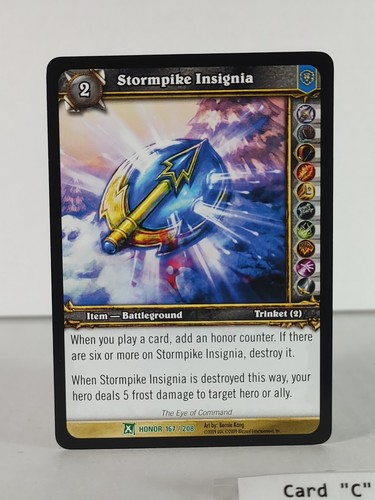 Stormpike Insignia - Fields of Honor - 167/208 - WoW TCG - Poco común - Imagen 13 de 16