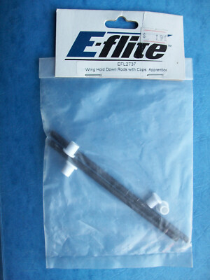 GENUINE E-FLITE 2737 WING HOLD DOWN RODS W/ CAPS FOR APPRENTICE EFLM2737 NIP