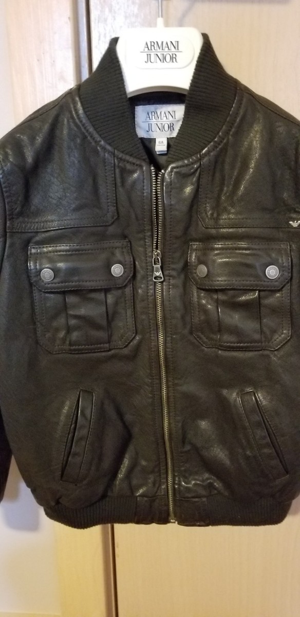 EMPORIO ARMANI JUNIOR レザージャケット EMPORIO ARMANI JUNIOR レザージャケット