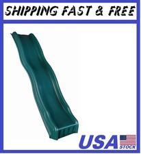 Cool Wave Slide Plastic Slide for 4' Decks with Included Safety Handles, Green