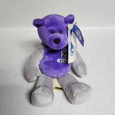 Vlade Divac #21 Sacramento Kings Limited Treasures Pro Bear Purple Gray NBA New