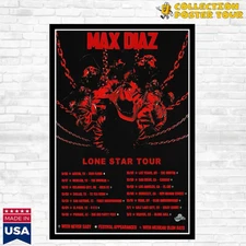 Max Diaz Lone Star Tour 2025 Poster