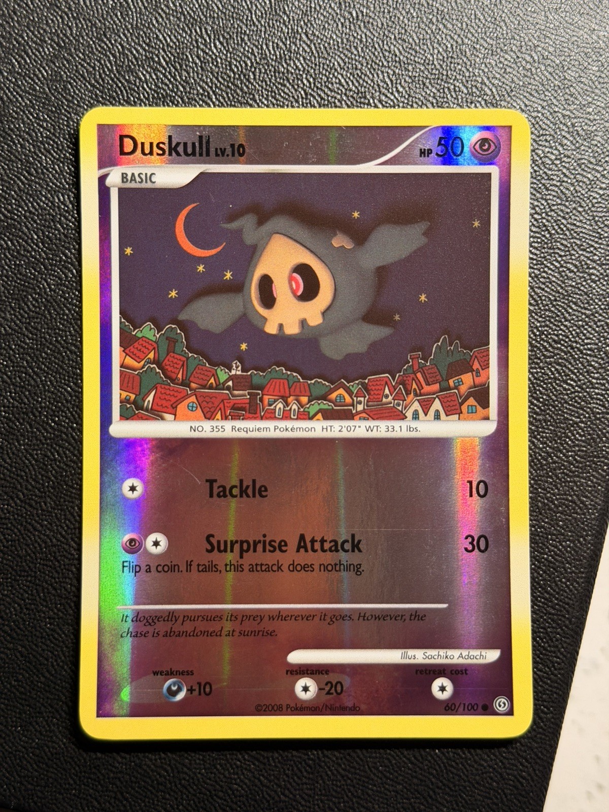 Pokemon Duskull 60/100 Stormfront Reverse Holo LP to NM