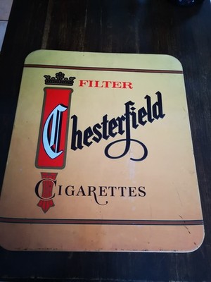 Chesterfield Werbeschild ca. 40x47, außergewöhnlich: kann hinterleuchtet werden