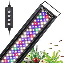 Hygger 42W 24/7 Lighting Aquarium LED Light, Sunrise-Daylight-Moonlight Mode...