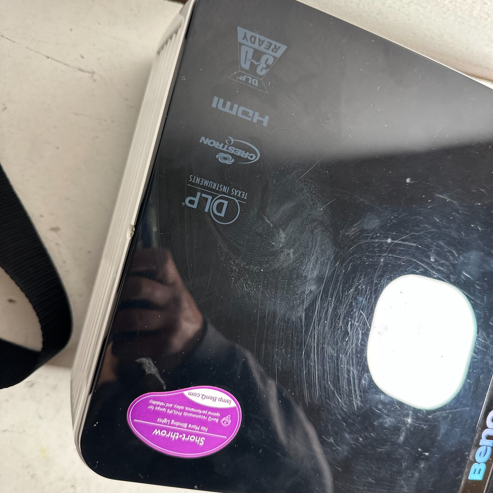 BenQ MP780 ST Black Point Draw 3D Portable DLP Digital Projector with Case