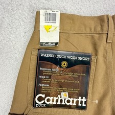 Carhartt Washed Duck Work Shorts Mens 28 B25 SDL Saddle Brown NWT NOS