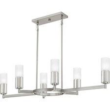 Quoizel Lighting - Cruz - 6 Light Linear Chandelier-10.25 Inch Tall and 48 Inch