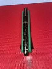 1945 Parker  VACUMATIC Emerald Green Major Fountain Pen W/GT Restored Blue Diamo