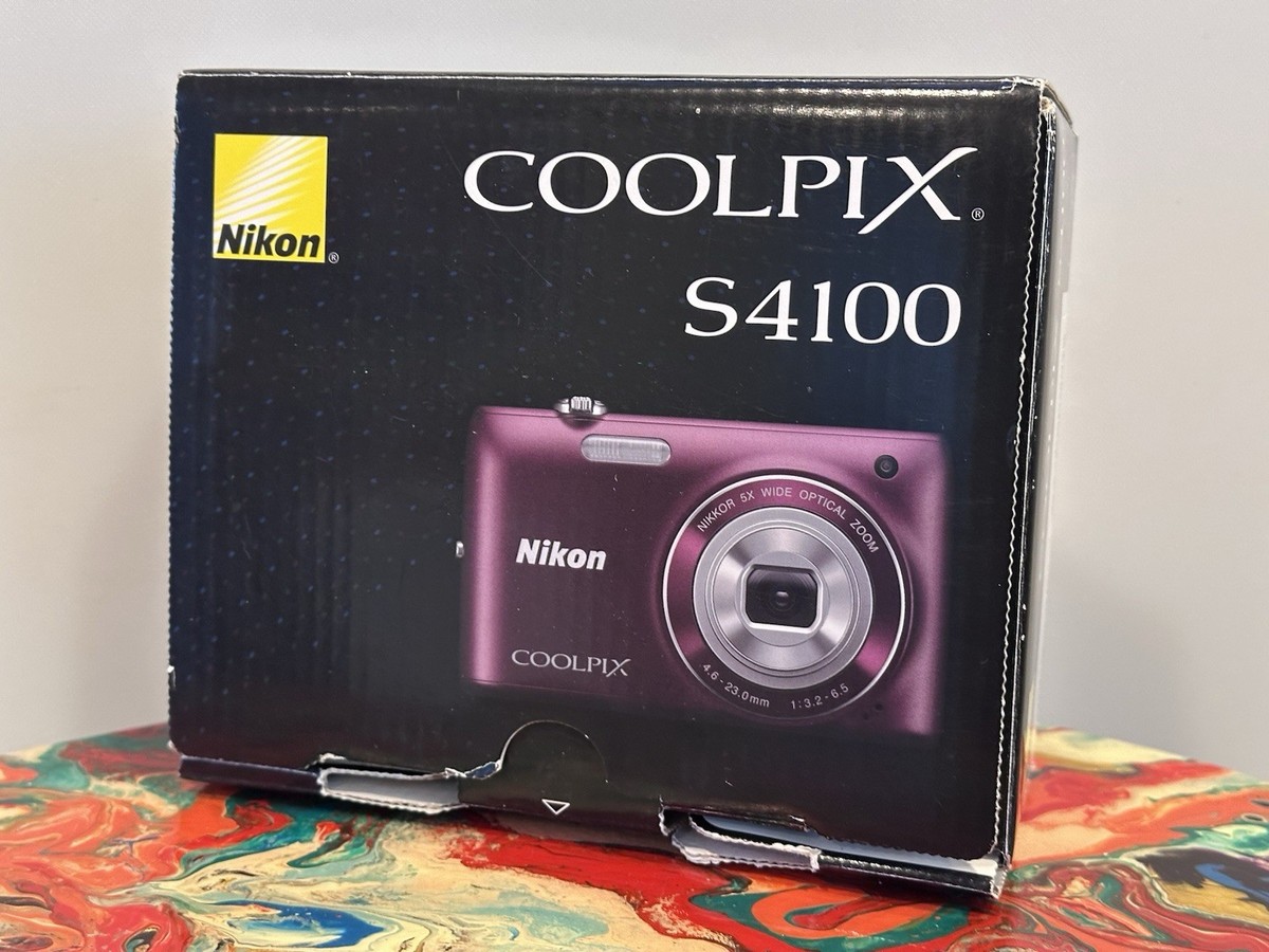Nikon COOLPIX S4100 14.0MP Digital Camera - Plum (26261) for