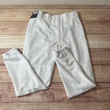 NWT Mizuno Men  s Size Large Premier White Baseball Pants With Elastic Bottoms