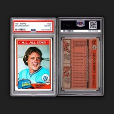 1981 Topps #700 George Brett | PSA 8