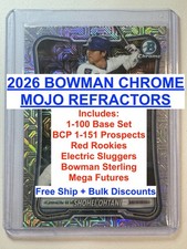 2026 Bowman Chrome MOJO Refractors PICK YOUR CARDS +Discount +Free Ship