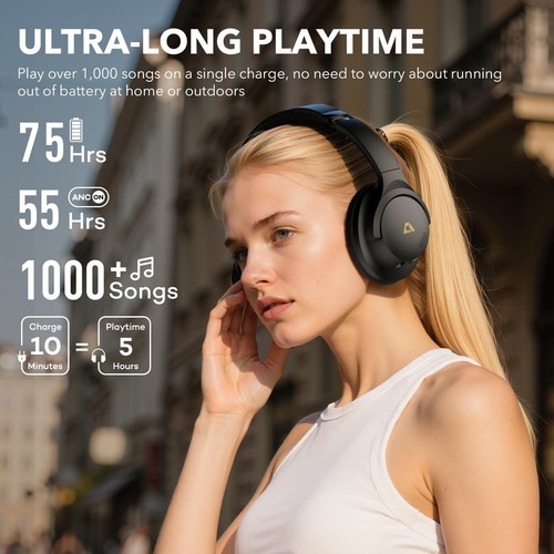 Y8+ Noise Cancelling Headphones Bluetooth, Wireless LDAC Hi-Res Audio, Custom... - Picture 5 of 9