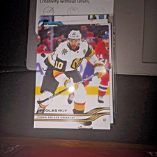 2025-26 UD SERIES 1 HOCKEY #182 NICOLAS ROY - VEGAS GOLDEN KNIGHTS