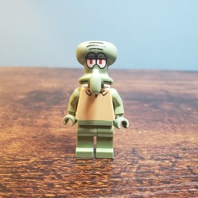 Rare) 2009 squidward lego mini Fig, Set 3834 Retired 