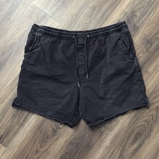 American Eagle Men  s 7  Flex Lived In Trekker Shorts Pull On Stretch XL Black