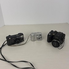 Lot Of 3 Cameras For PARTS OR REPAIR ONLY Read Description