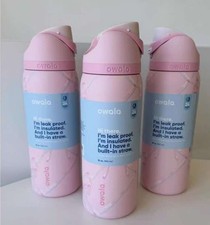 Owala Skull/Sugar Plum Fairy PINK Water Bottle -32OZ GIFT New