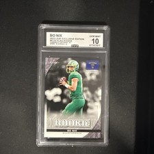Leaf 2023 Exclusive Edition Bo Nix Rookie FL-02 CCG 10 Oregon Ducks Football