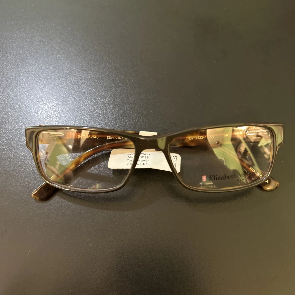 Elizabeth Arden EA 350-1 Gold Oval Small Rimless Spectacle Eyeglass Frames EA 1264 Eyeglasses Frames by Elizabeth Arden main image 3
