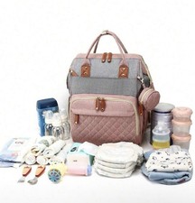 Baby Diaper Backpack With Changing Station, Multifunction Portable Waterproof.