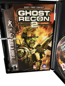 Ghost Recon - Sony Playstation 2 PS2 Case, Disk, and Manual