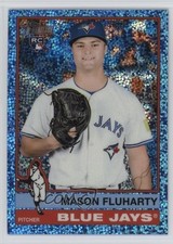 2025 Topps Heritage High Number Chrome Light Blue Sparkle Mason Fluharty 1i3j
