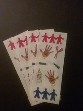 Creative Memories  Lot of Four Studio Stickers  2" x 5" Cut Outs