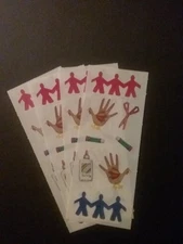 Creative Memories ~ Lot of Four Studio Stickers ~ 2" x 5"  Cut Outs