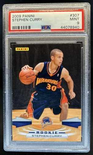 2009-10 Panini Stephen Curry Rookie RC #307 Warriors PSA 9