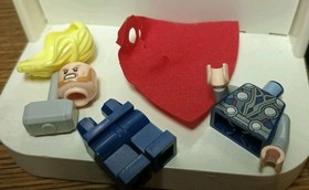 Lego Thor Marvel Minifigure Complete w/ Hammer 6868 6869 30163 sh0018