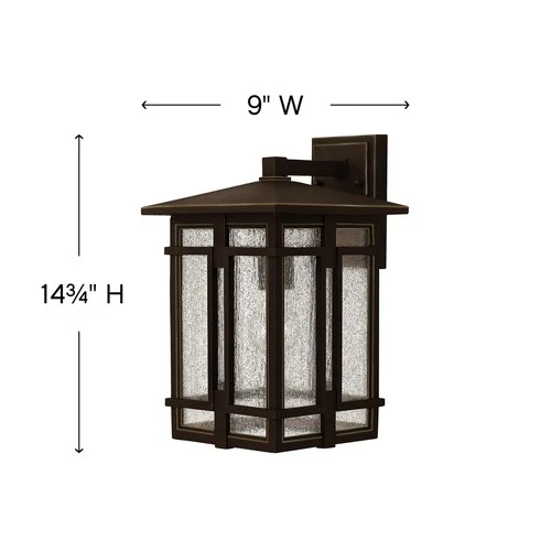 Hinkley Lighting 1964 Tucker 1 Light 14" Tall Lantern Wall Sconce - Bronze - Picture 3 of 4