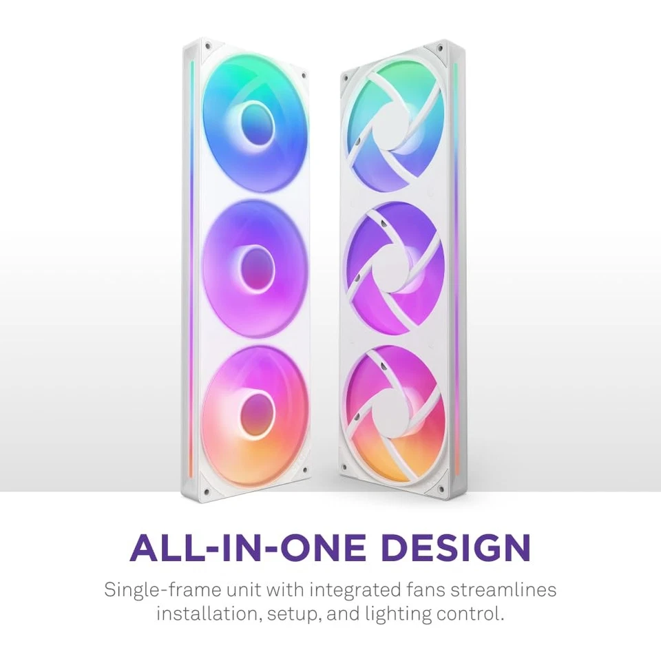 F360 RGB Core - 360mm Single-Frame Fan Unit with 3 x 120mm RGB Fans - Speed &... - Image 2 of 4