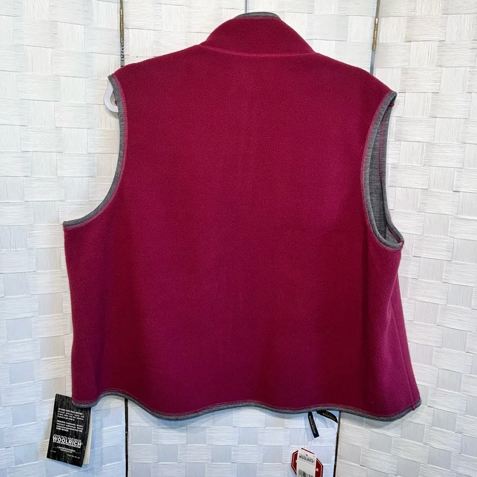 Woolrich Women’s Trailhead Fleece Reversible Vest Size XL Boysenberry Outdoor - Image 4 of 4