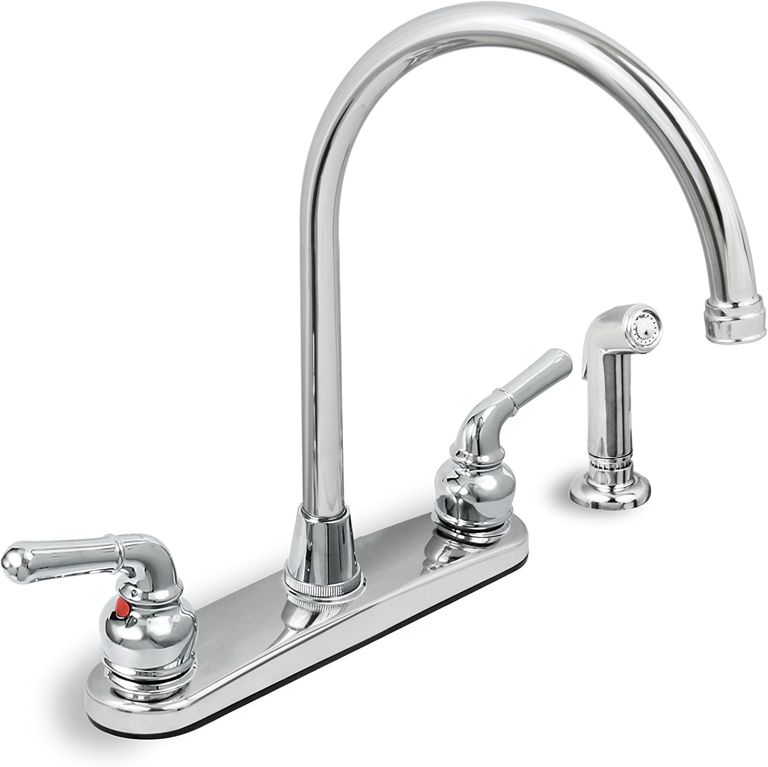 393II High Arc Swivel Kitchen Faucet with Chrome Plated Finish-image