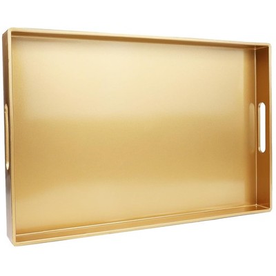 Elegant Gold Decorative Serving Tray 15.6'' X 10.2''