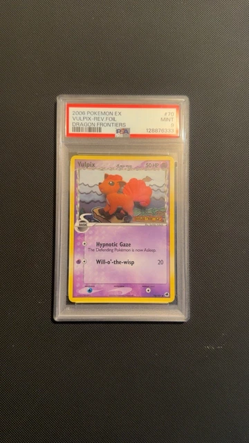 Pokémon Vulpix (Delta Species) 70/101 EX Dragon Frontiers Rev Holo Eng 50HP