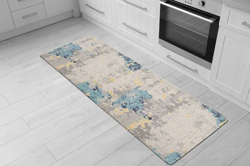 Rugshop Kitchen Floor Mats Transitional Abstract Anti-Fatigue Standing Bath Mat - Picture 6 of 10